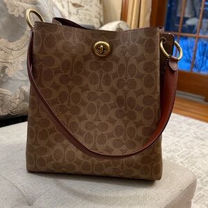 Coach Tan Signature Shoulder Bag